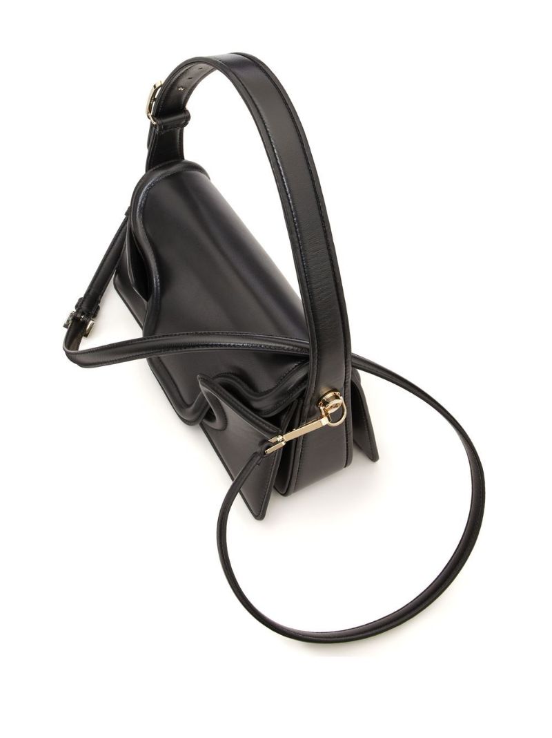 Black Leather Shoulder Bag