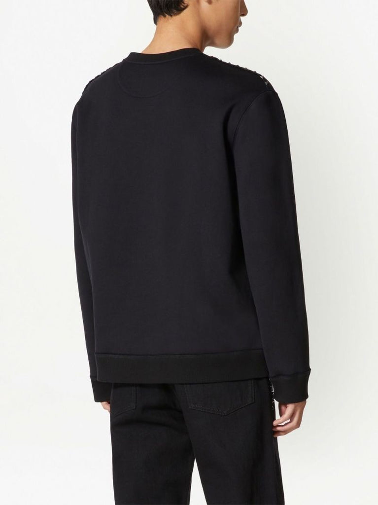 Black Untitled Studs Crewneck Sweatshirt