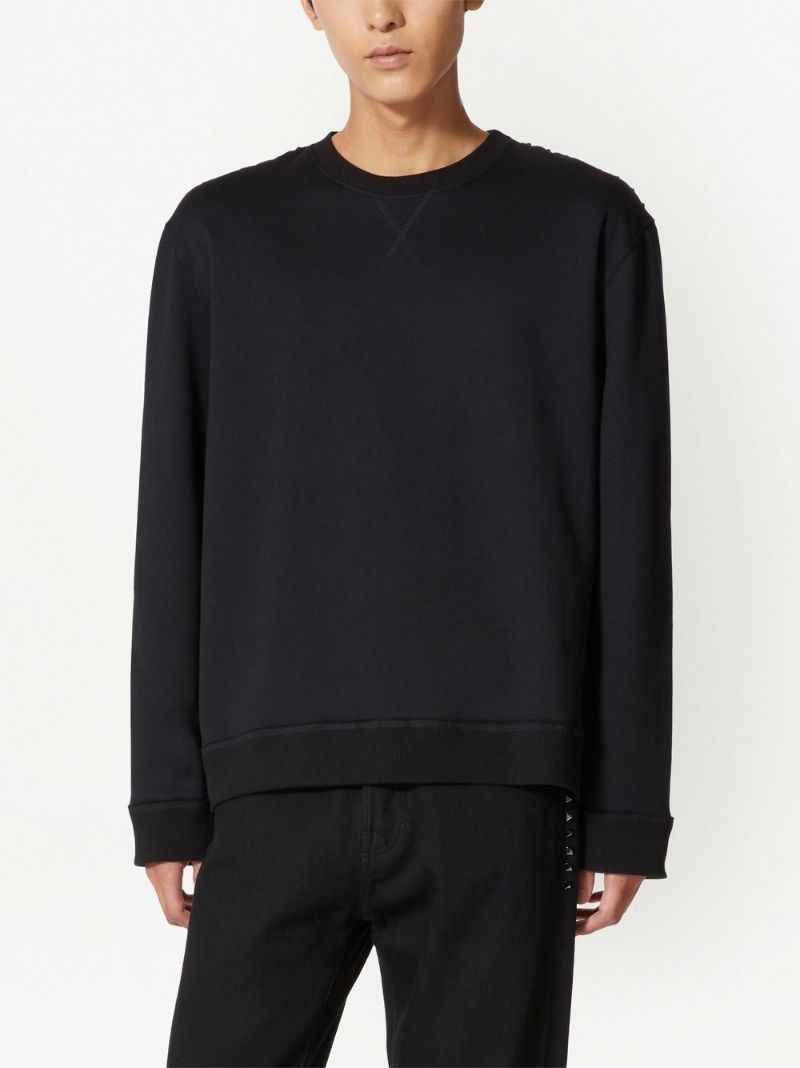 Black Untitled Studs Crewneck Sweatshirt
