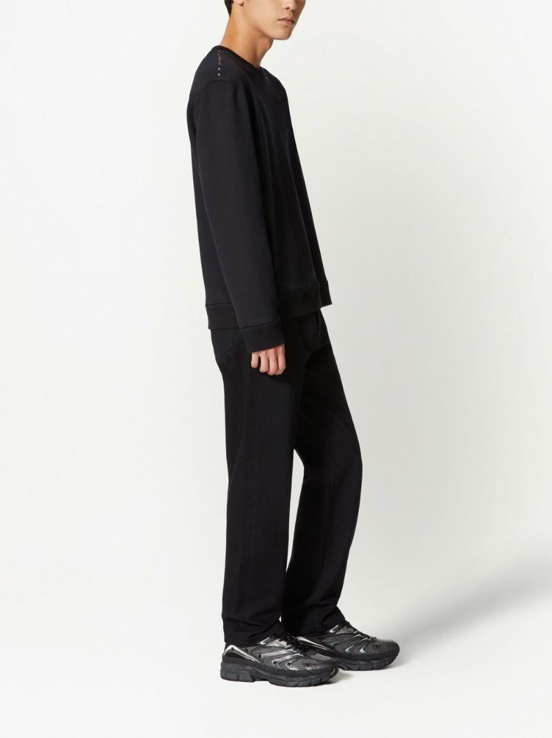 Black Untitled Studs Crewneck Sweatshirt