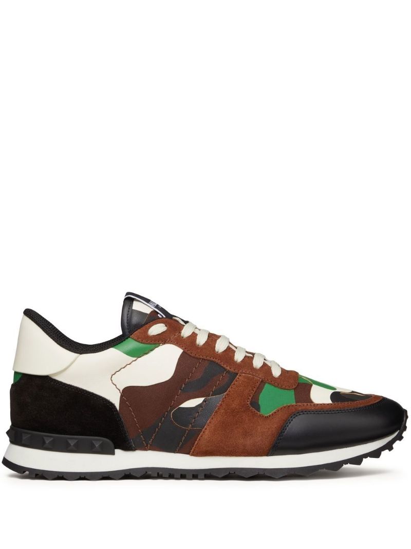 Black Rockrunner Camouflage Print Sneakers