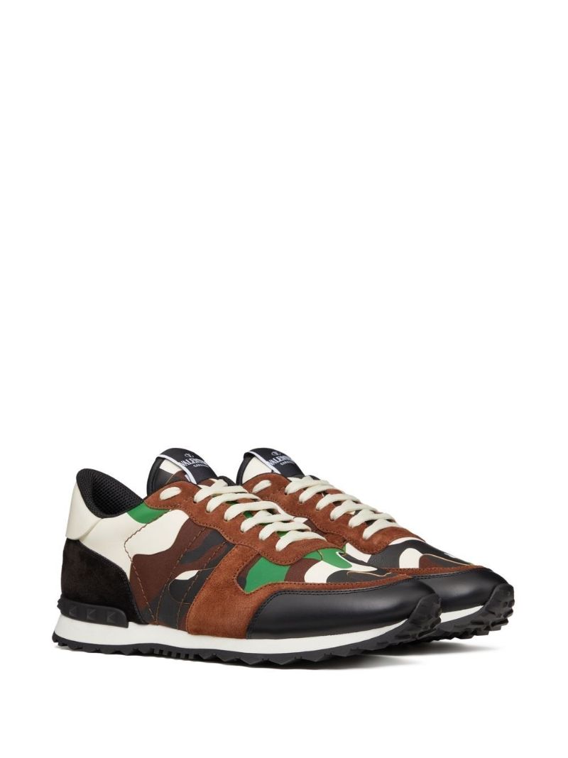 Black Rockrunner Camouflage Print Sneakers