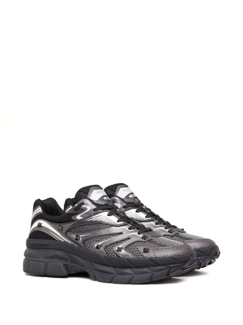 Black Ms-2960 Rockstud Sneakers