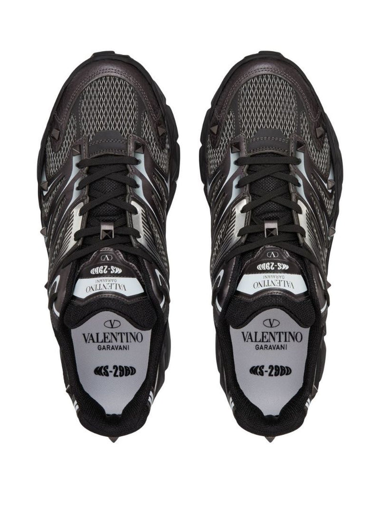 Black Ms-2960 Rockstud Sneakers