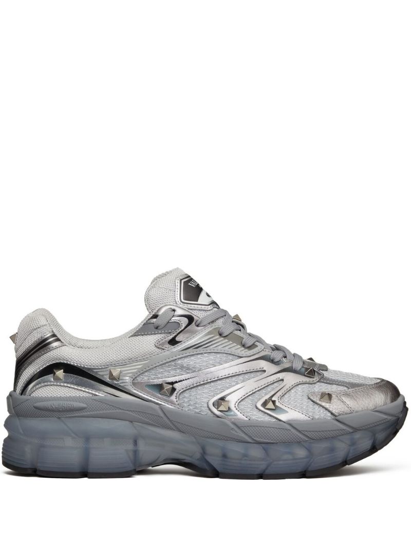 Grey Ms-2960 Leather Sneakers