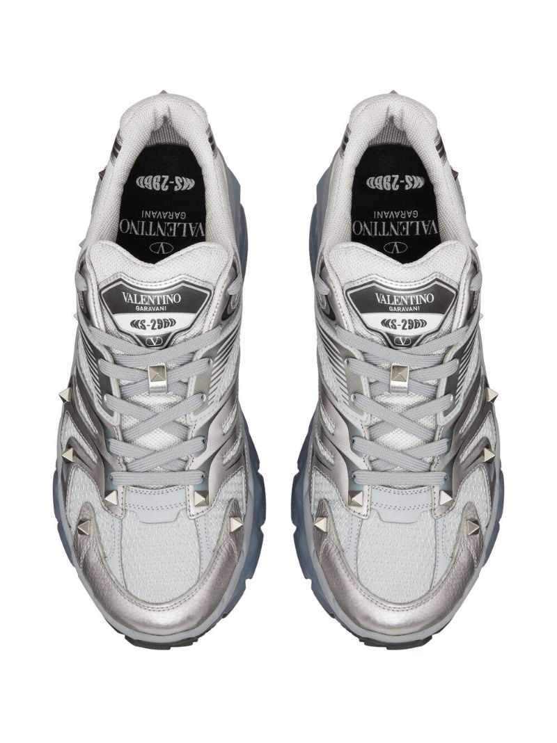Grey Ms-2960 Leather Sneakers