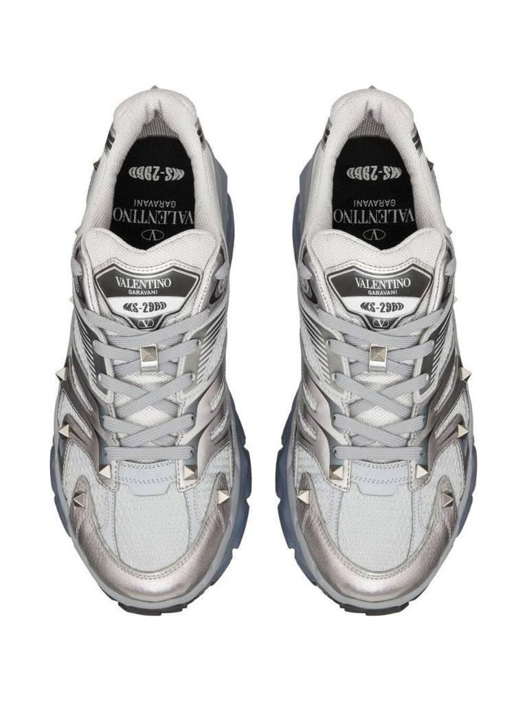 Grey Ms-2960 Leather Sneakers