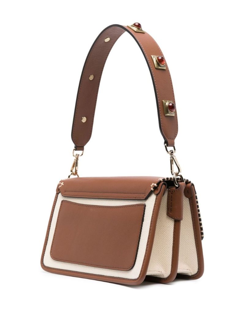 Neutral Crown Me Shoulder Bag