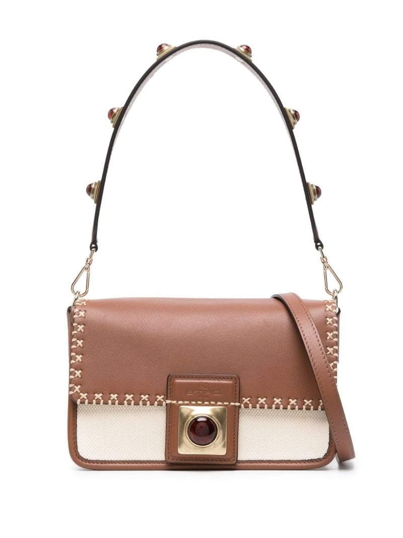 Neutral Crown Me Shoulder Bag