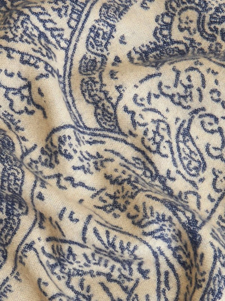 Neutral Paisley Print Cape