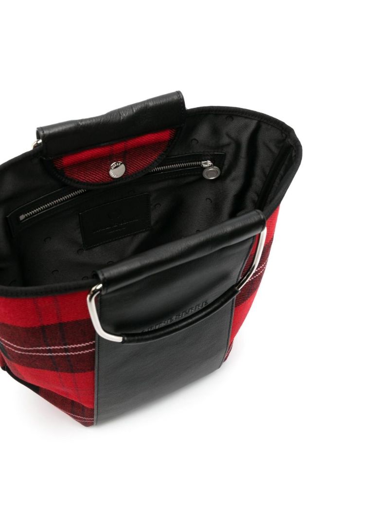 Red Tartan Pattern Tote Bag