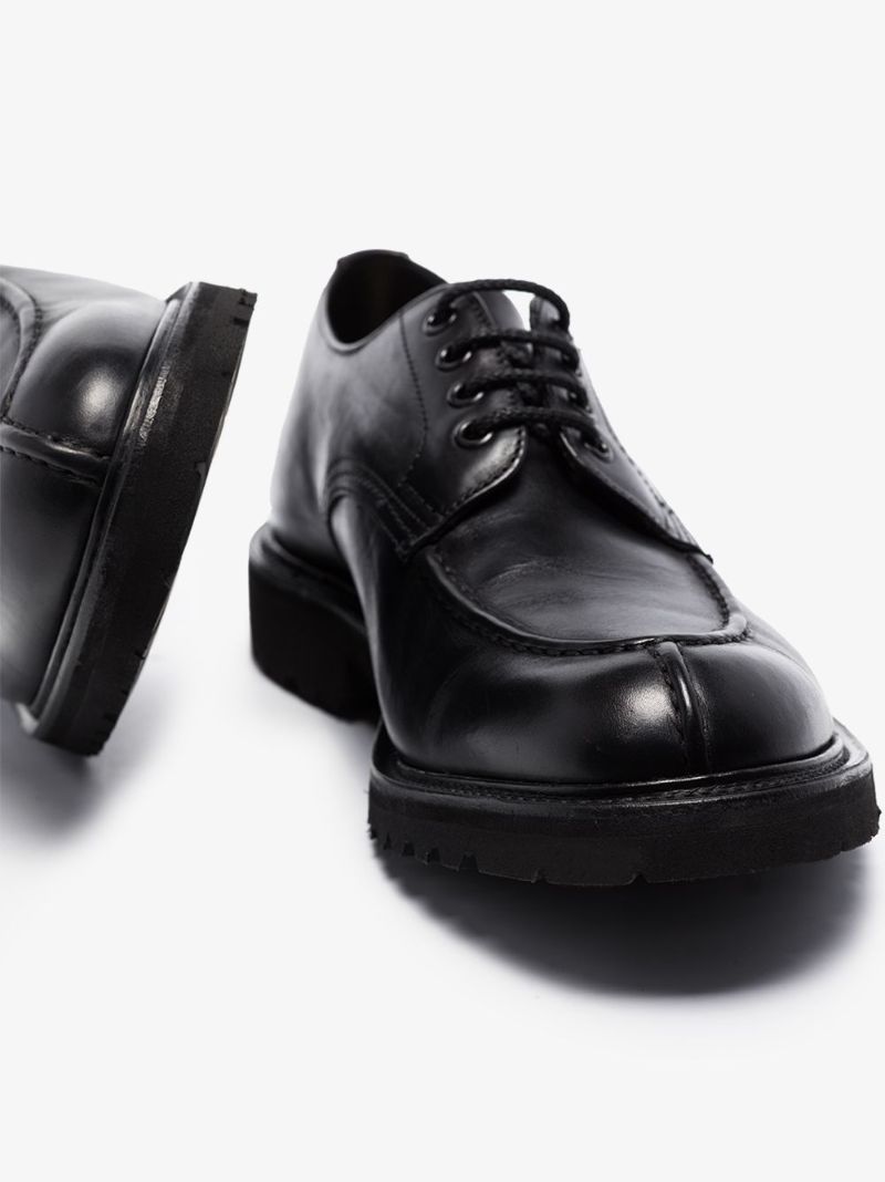 Black Kilsby Apron Olivvia Leather Derby Shoes