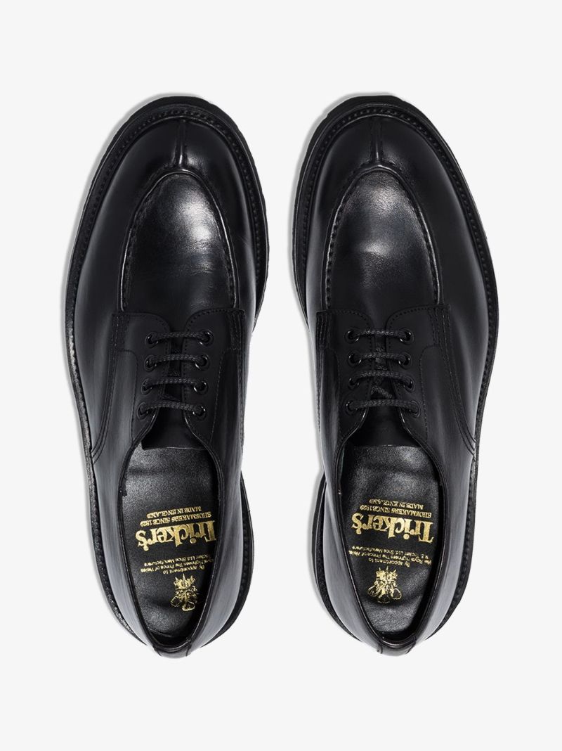Black Kilsby Apron Olivvia Leather Derby Shoes