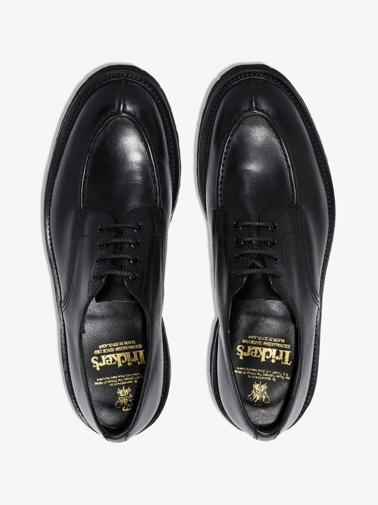 Black Kilsby Apron Olivvia Leather Derby Shoes