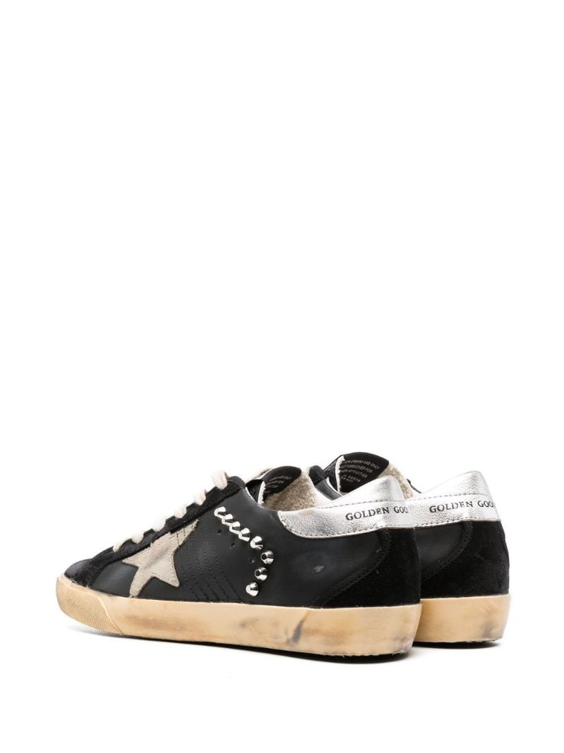 Black Super-star Leather Sneakers