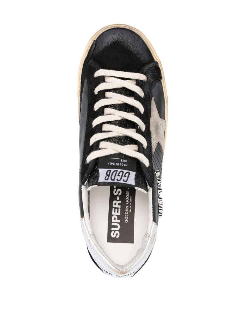 Black Super-star Leather Sneakers