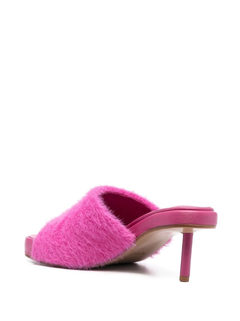 Pink Les Argilla Fluffy Mules