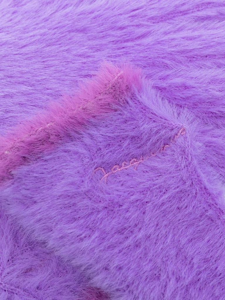 Purple Les Gants Neve Fluffy Gloves
