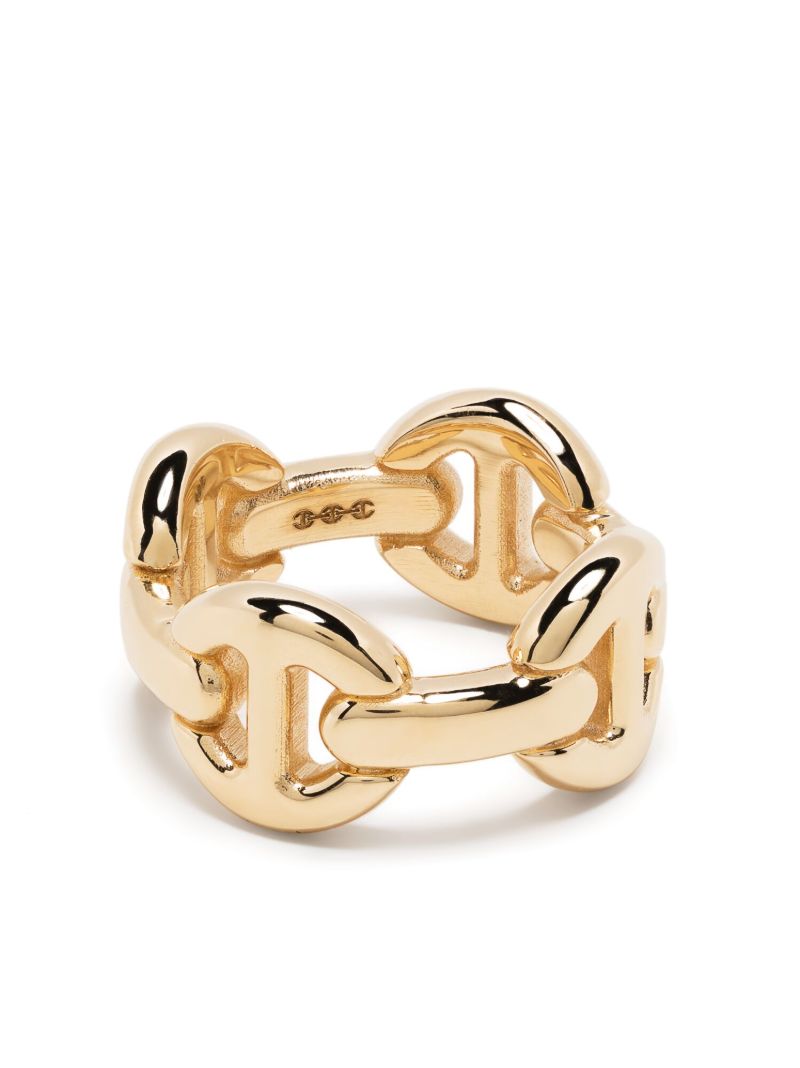 18k Yellow Gold Quad Link Ring