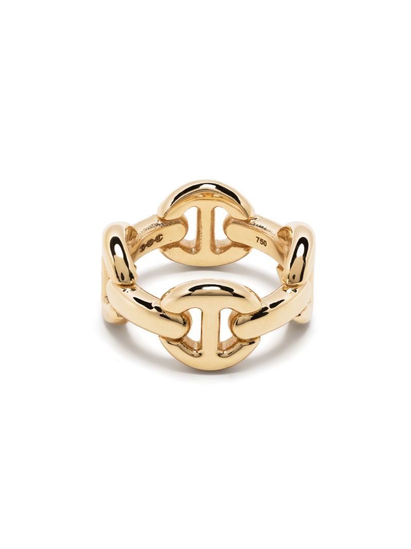 18k Yellow Gold Quad Link Ring