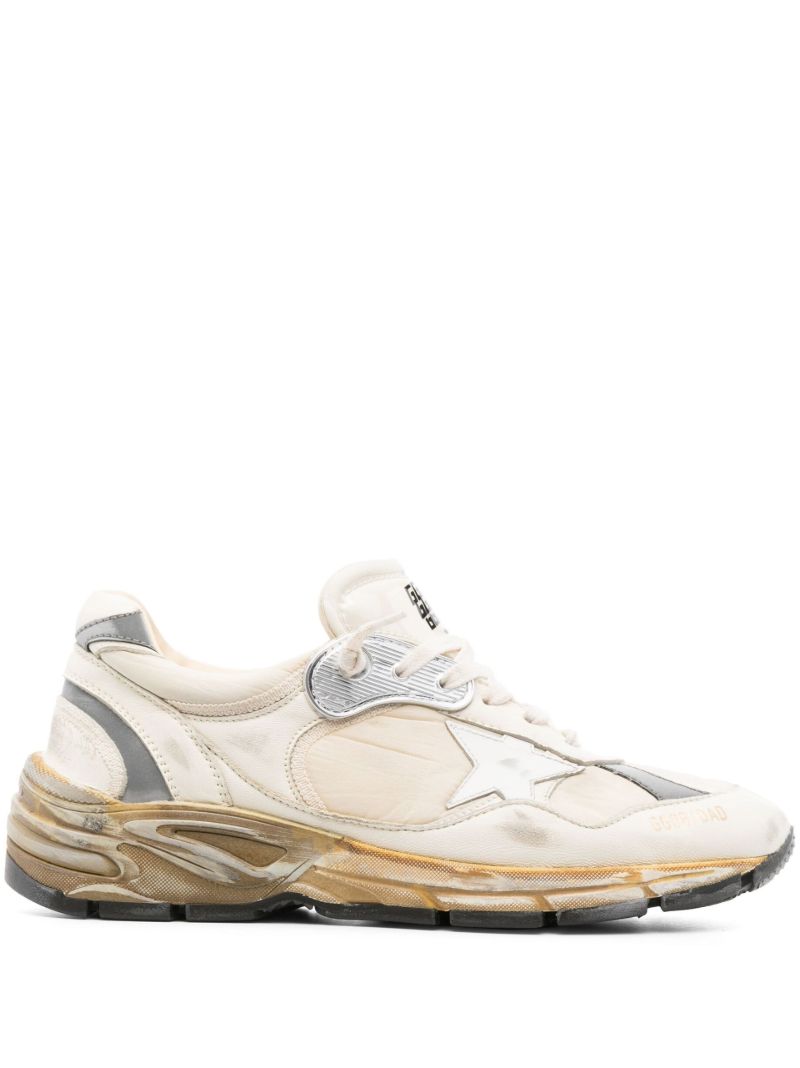 White Dad-star Leather Sneakers