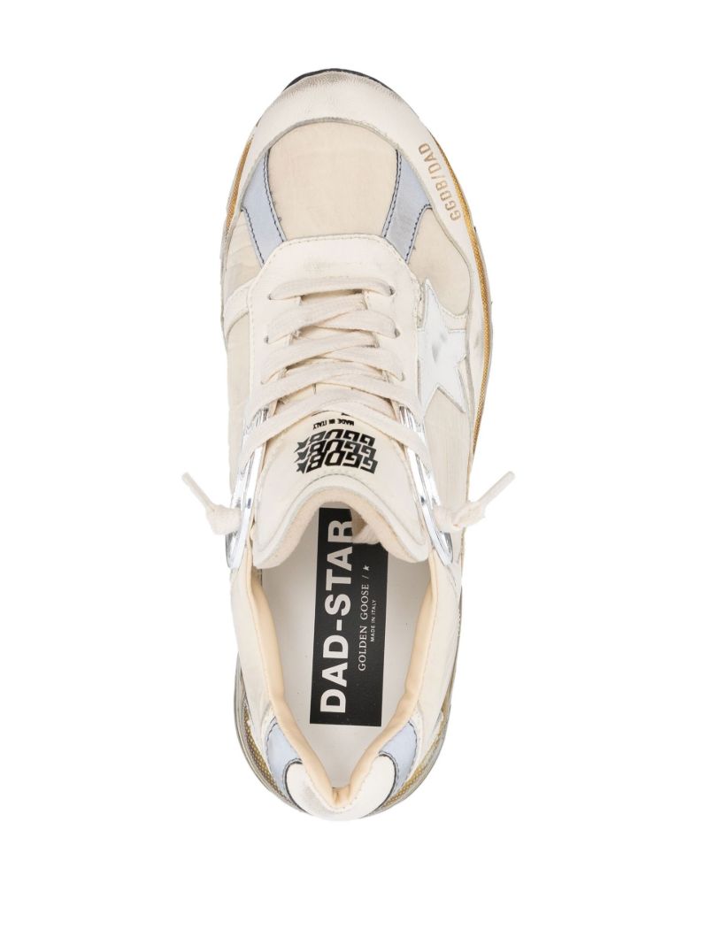 White Dad-star Leather Sneakers