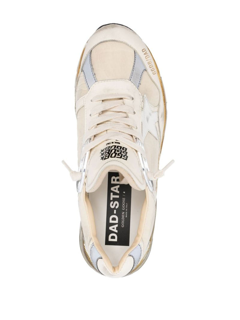 White Dad-star Leather Sneakers