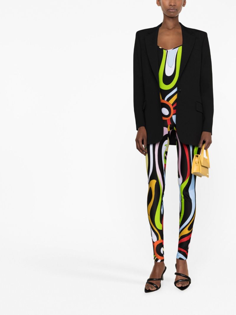 Multicolour Marmo Print Jumpsuit