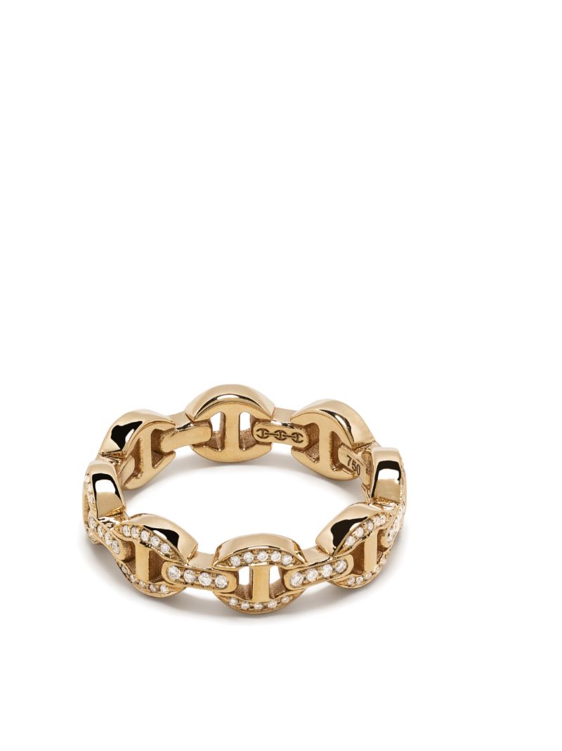 18k Yellow Gold Chain-link Ring