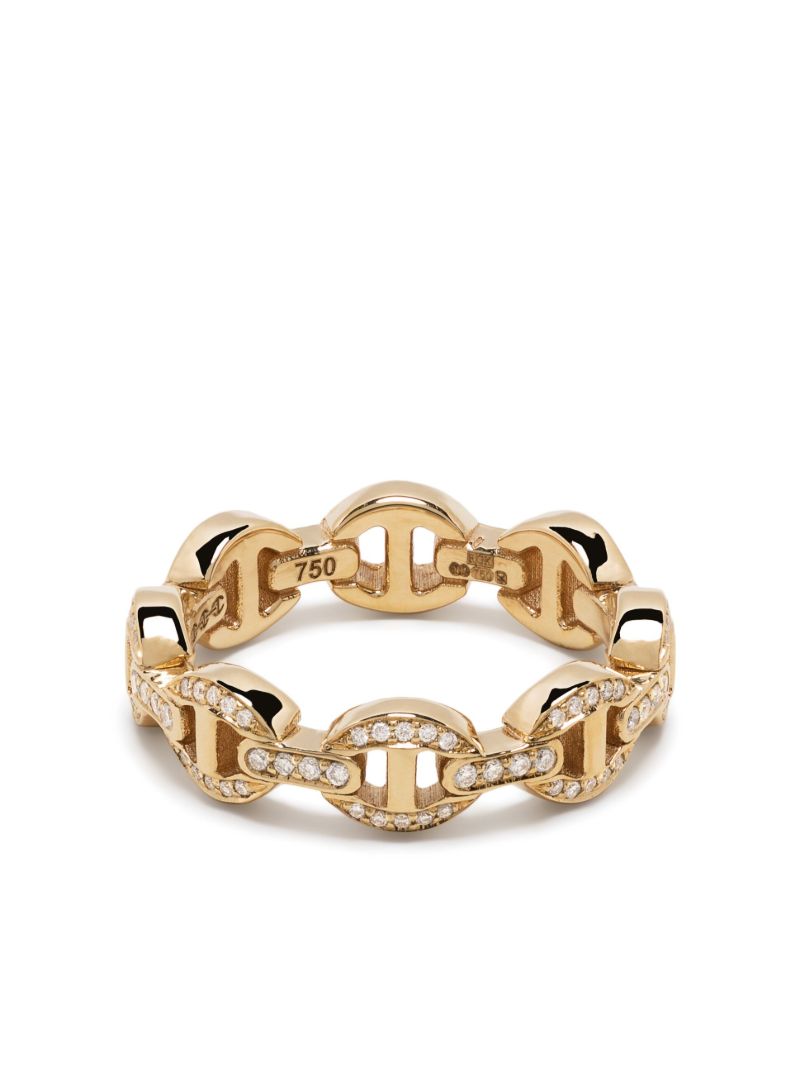 18k Yellow Gold Chain-link Ring