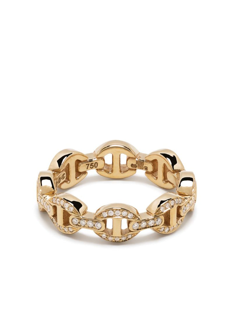 18k Yellow Gold Chain-link Ring
