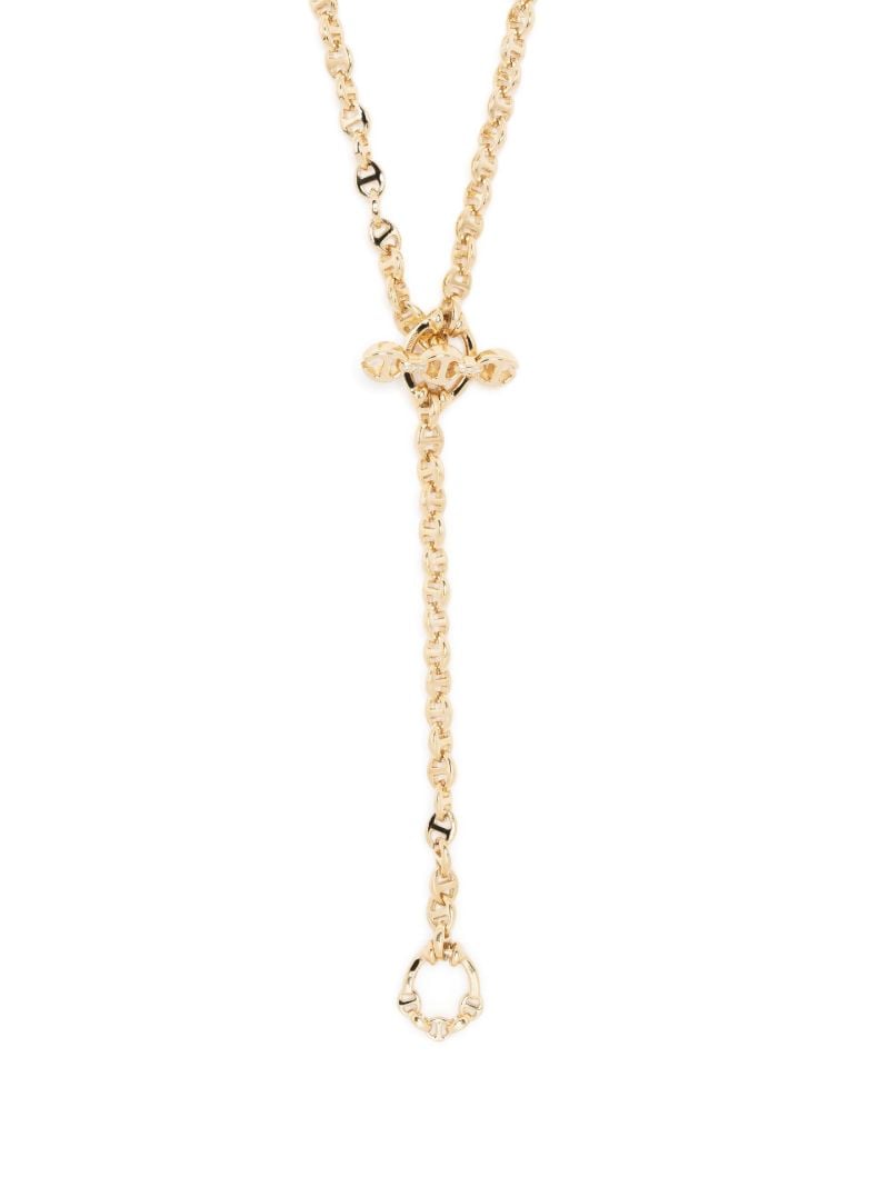 18k Yellow Gold Open-link Diamond Necklace
