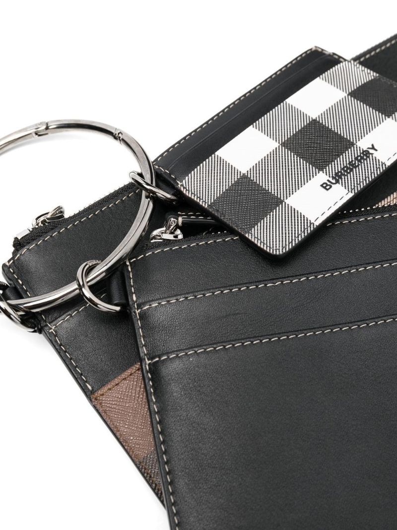 Brown Vintage Check Clutch Bag