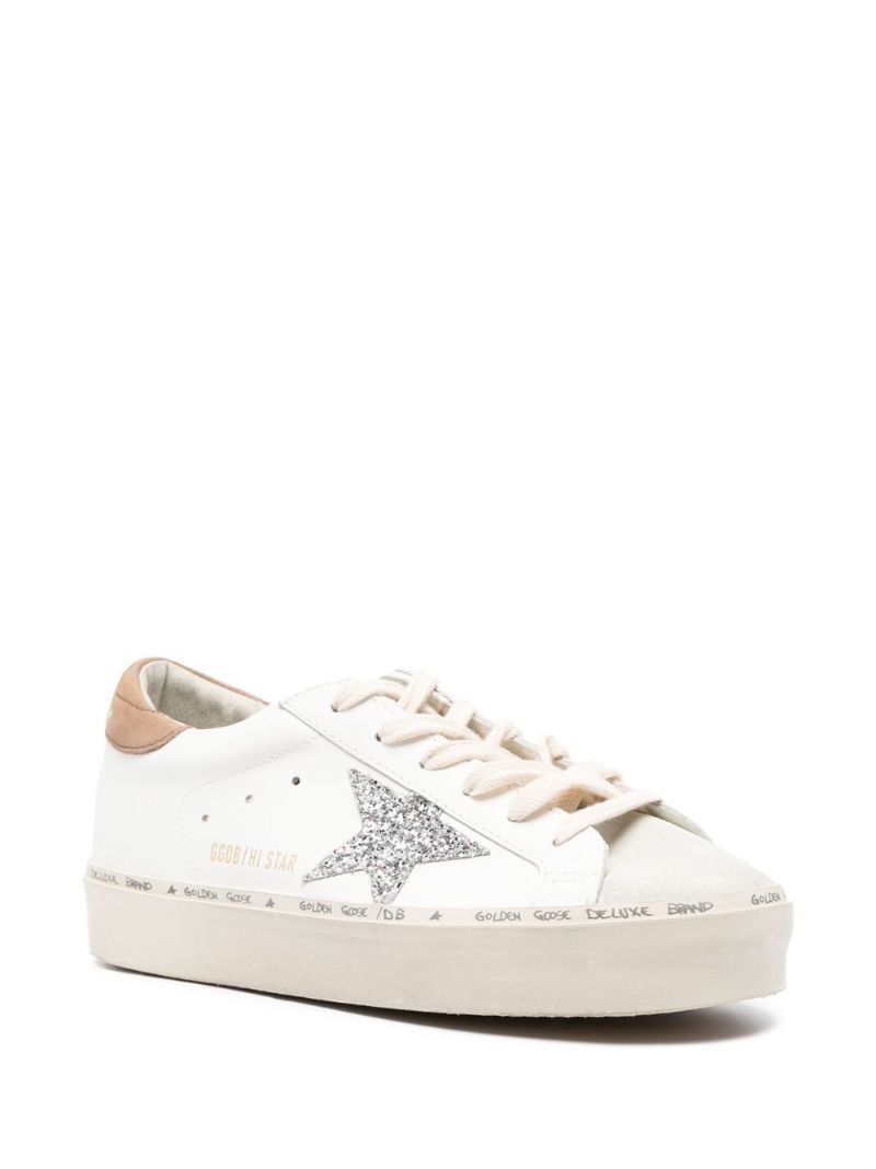 White Hi Star Leather Sneakers