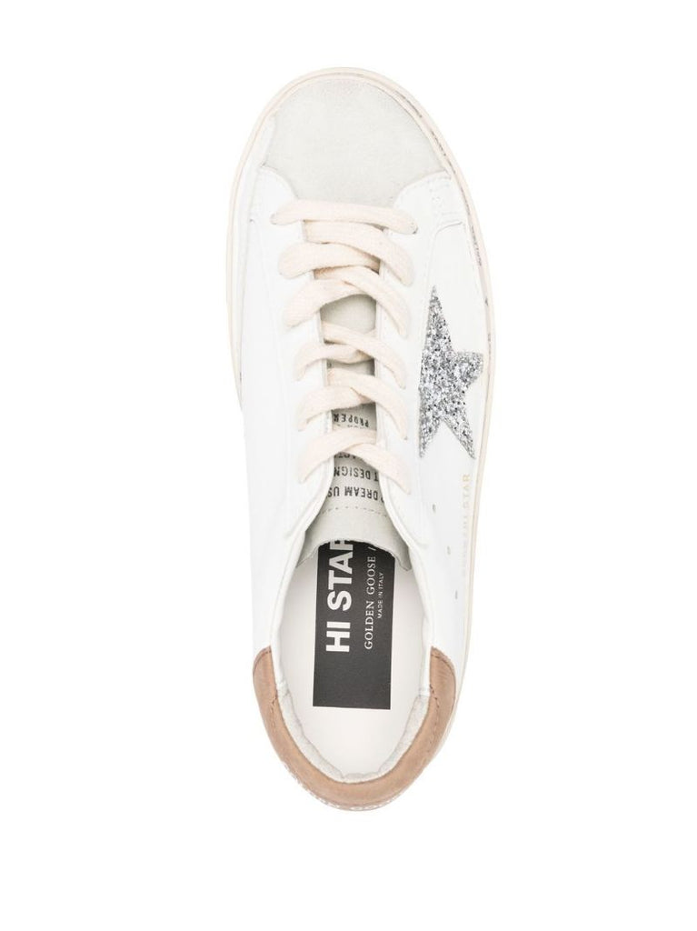 White Hi Star Leather Sneakers