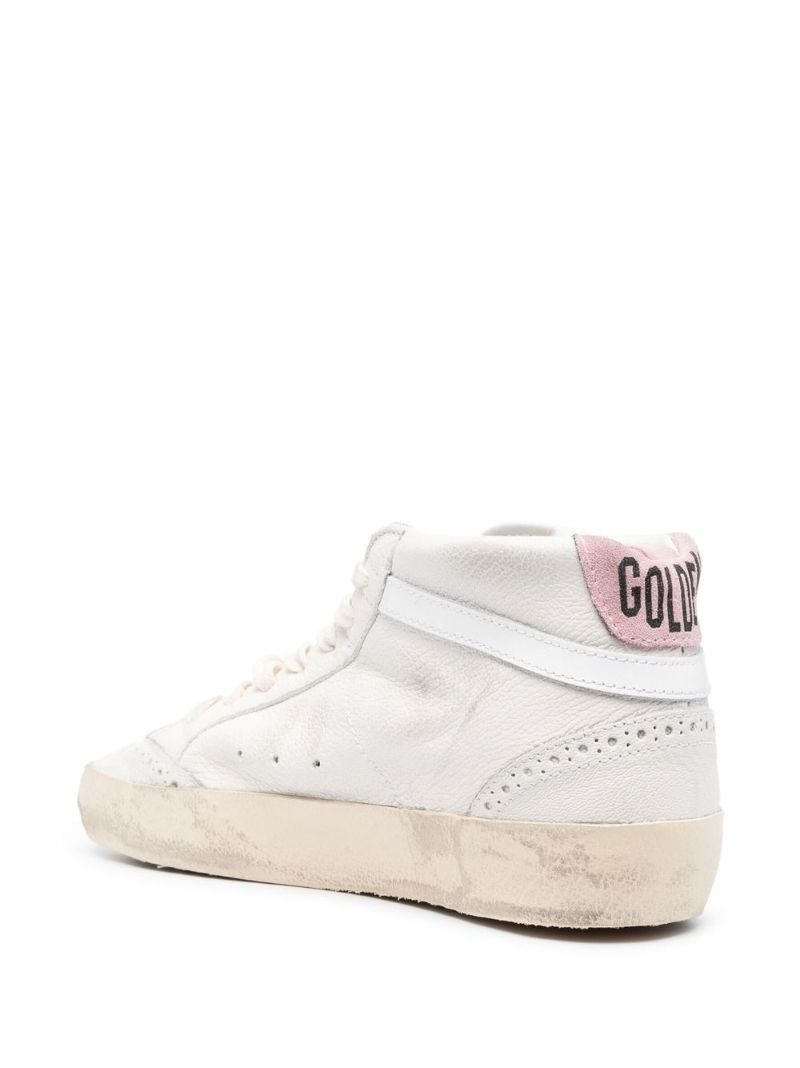 White Mid Star Lace-up Sneakers