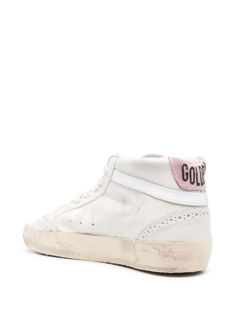 White Mid Star Lace-up Sneakers