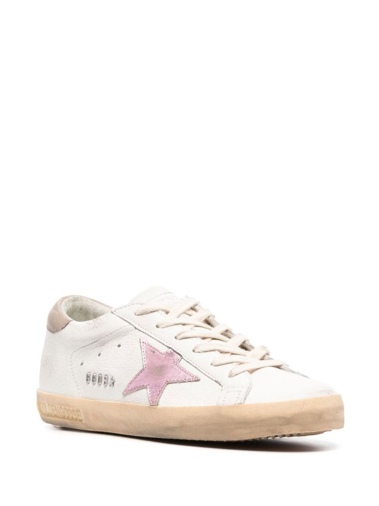 White Super-star Leather Sneakers