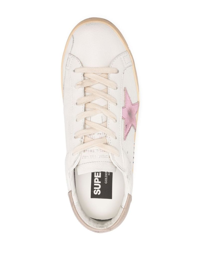 White Super-star Leather Sneakers