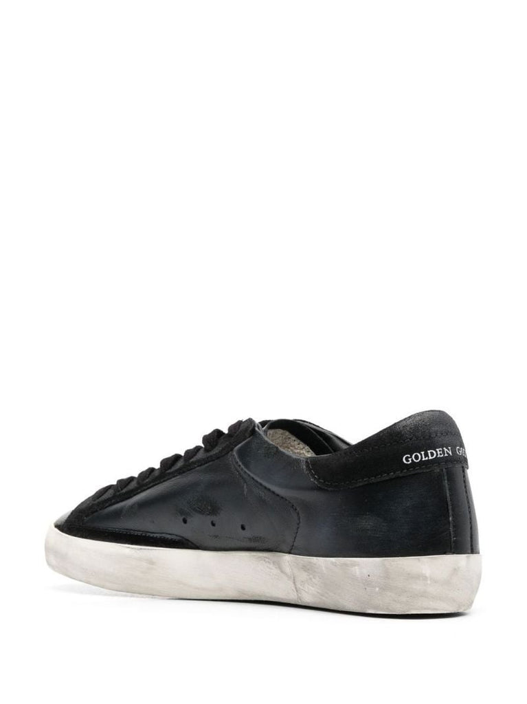 Black Super-star Leather Sneakers