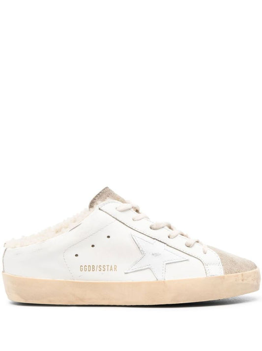 White Super-star Sabot Lace-up Sneakers