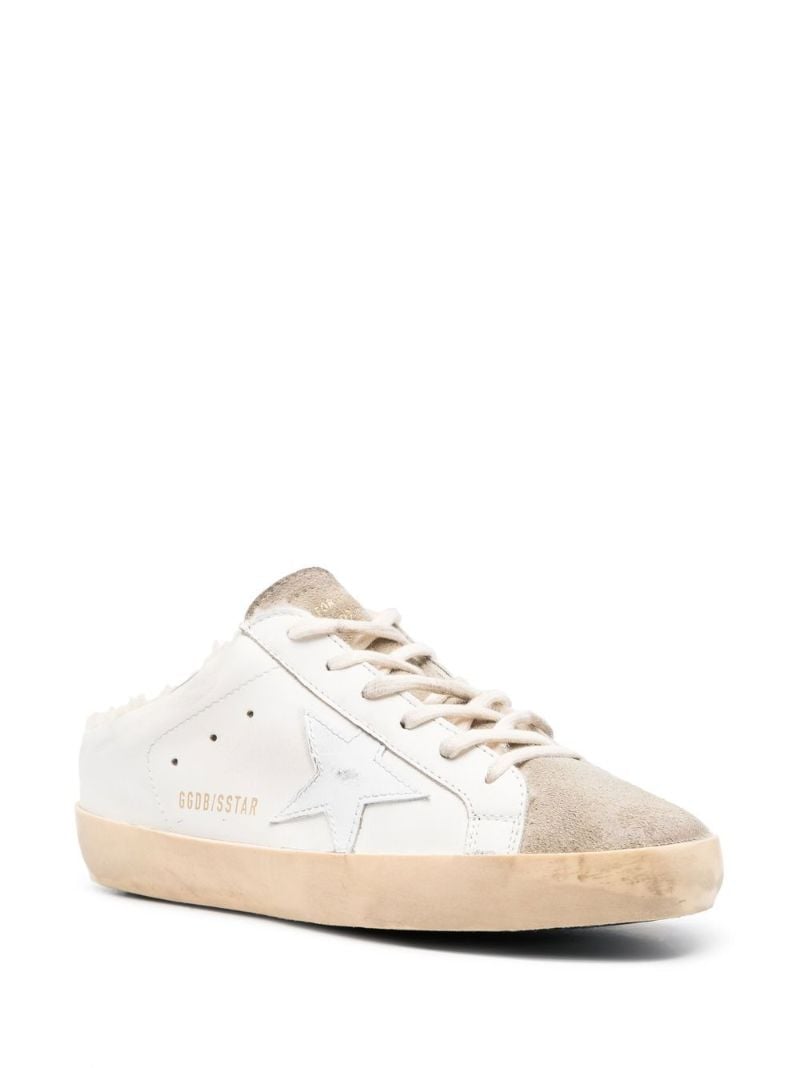 White Super-star Sabot Lace-up Sneakers