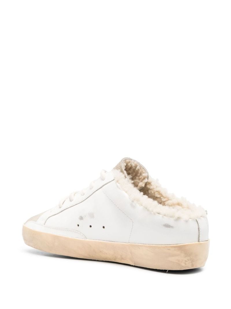 White Super-star Sabot Lace-up Sneakers
