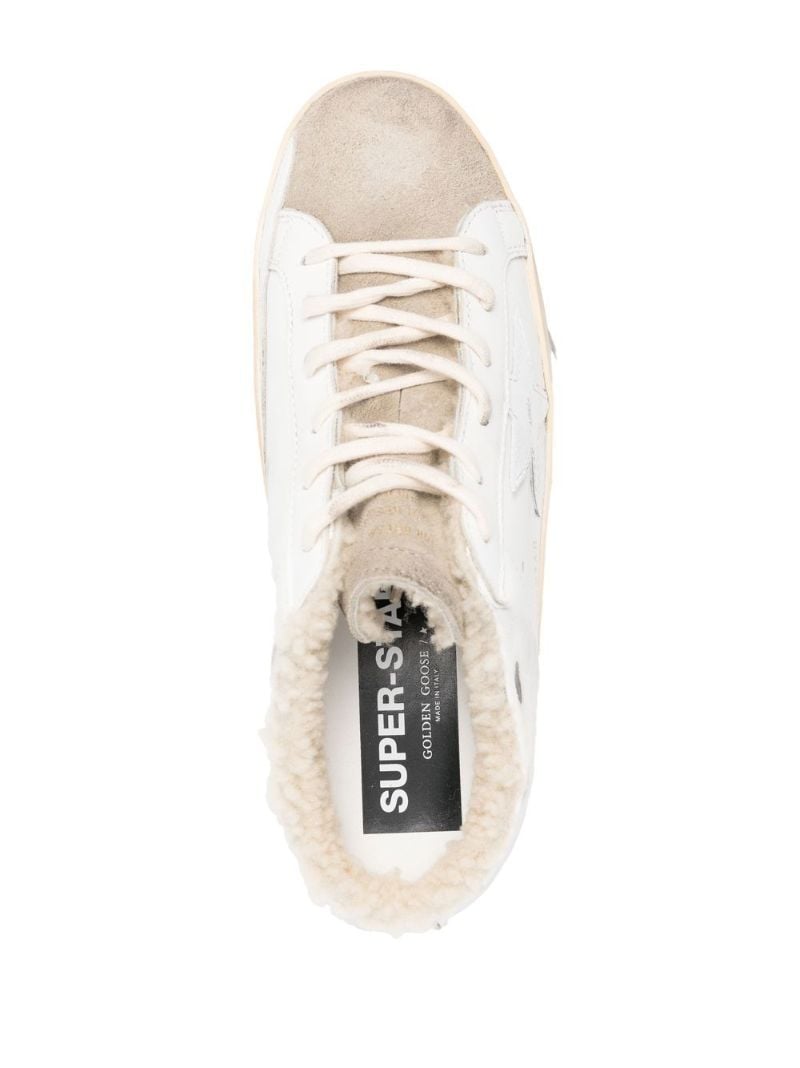 White Super-star Sabot Lace-up Sneakers