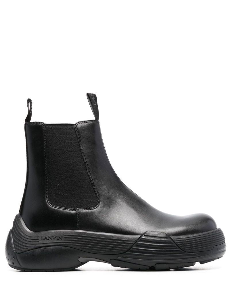 Black Flash-x Bold Chelsea Ankle Boots