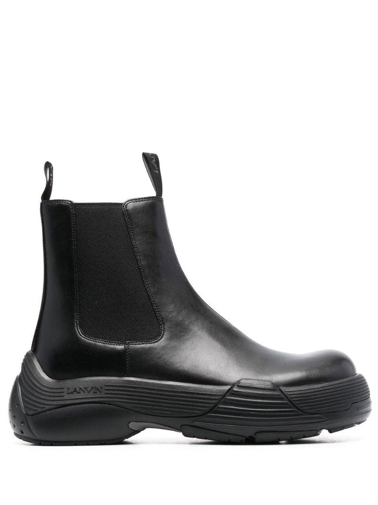 Black Flash-x Bold Chelsea Ankle Boots