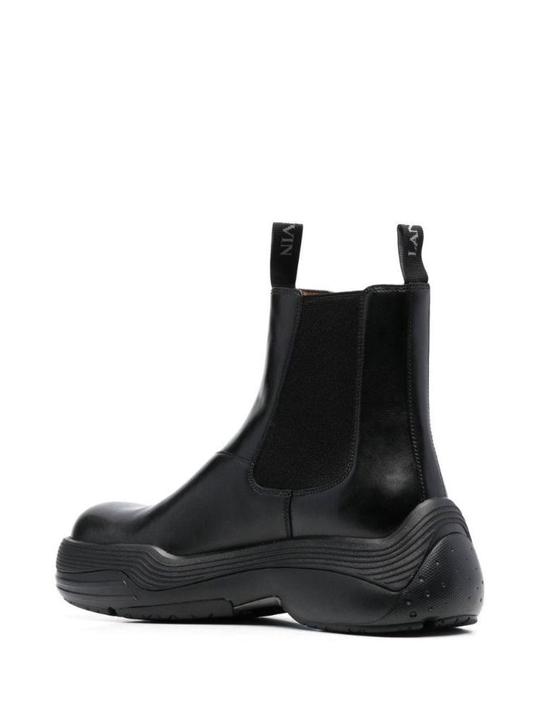 Black Flash-x Bold Chelsea Ankle Boots