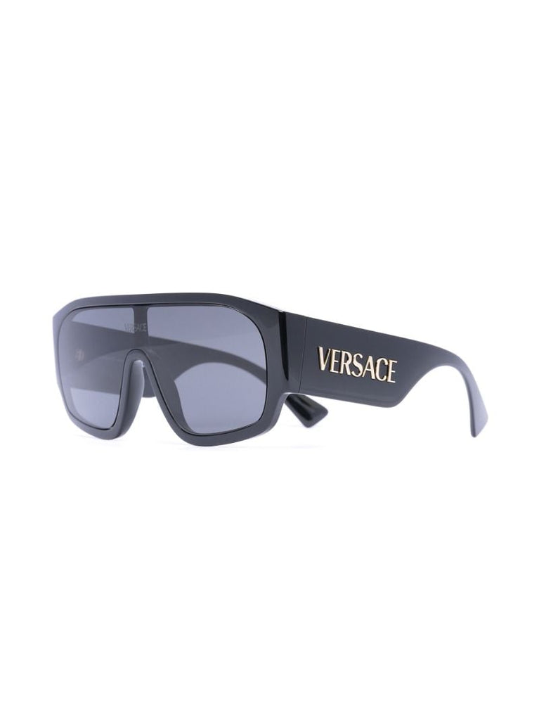 Black Logo Plaque Sunglasses