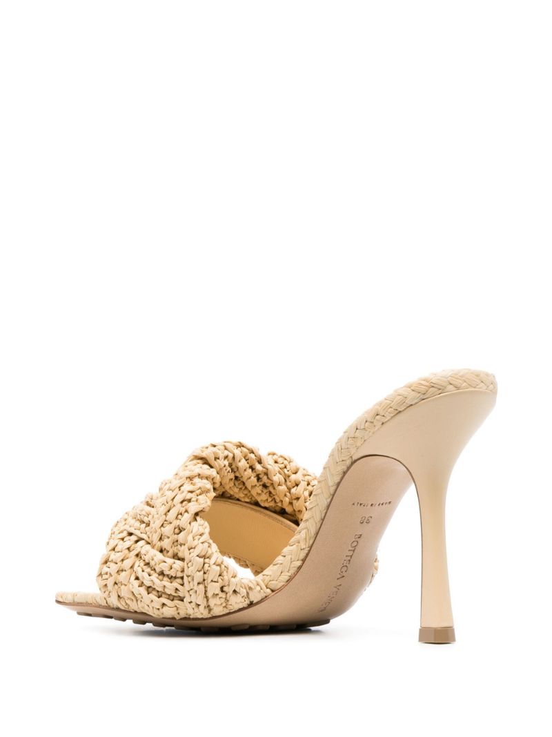 Neutral Lido 90 Raffia Mules