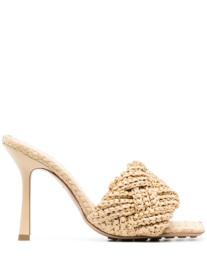 Neutral Lido 90 Raffia Mules